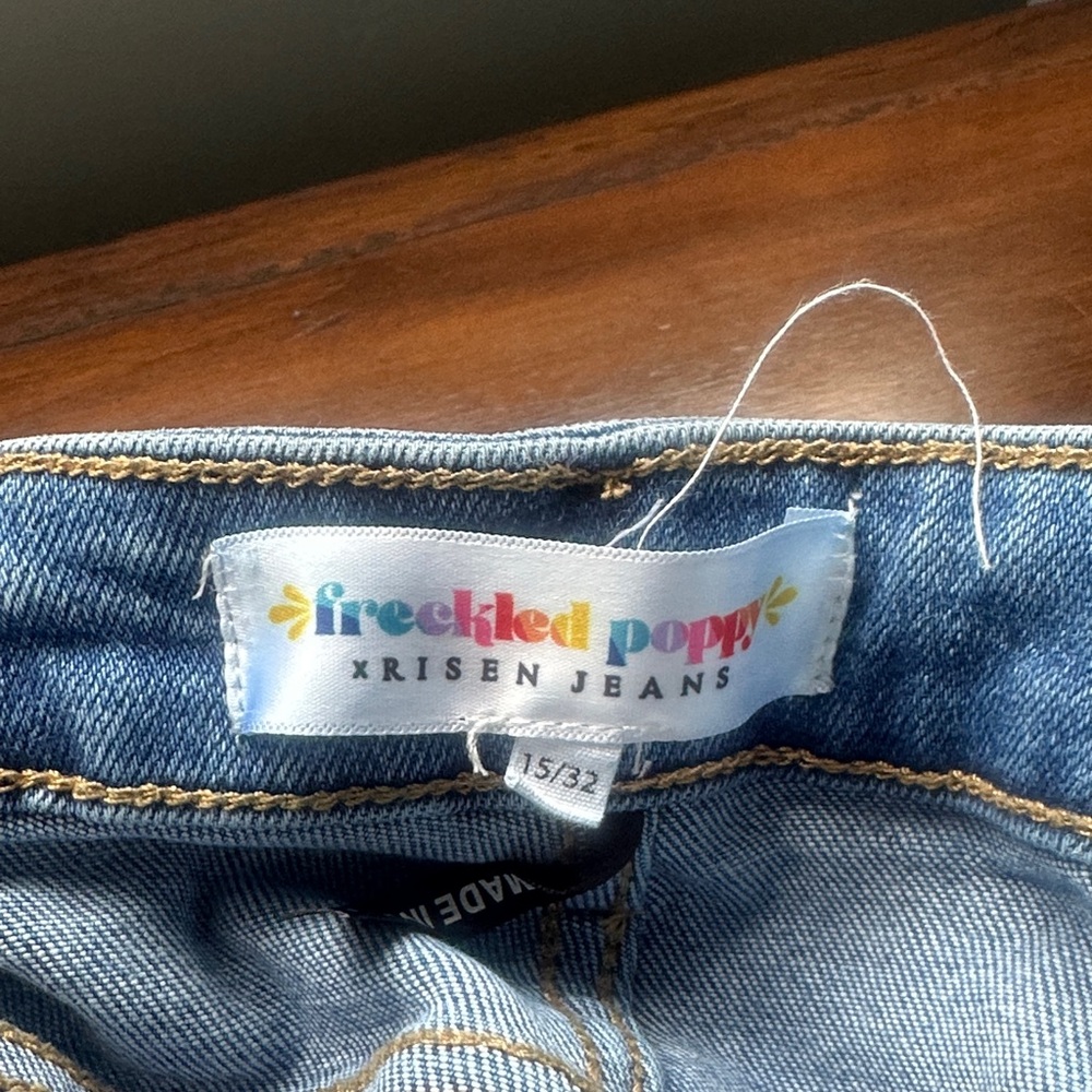 Risen Light Blue Women's Frayed Hem Jeans - Picture 2 of 2